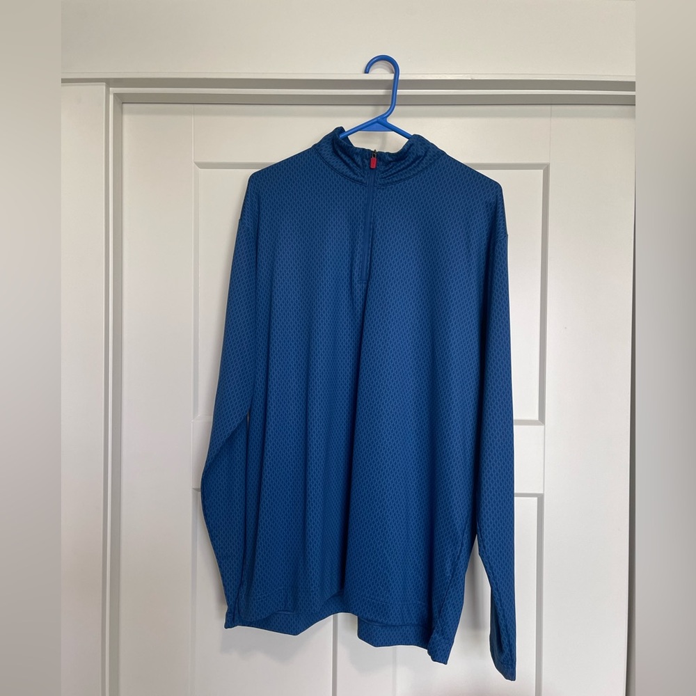 FootJoy Blue Geometric Long-Sleeve Shirt